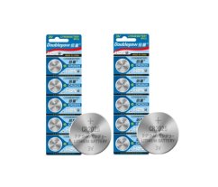 10x DOUBLEPOW CR2025 3V lithium batteries