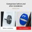 4 pcs VOLKSWAGEN R LINE New logo Protective cover for the door latch- black glossy