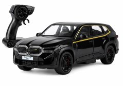 RC BMW XM kovový model hračka na baterie světla zvuk 1:24 Černá