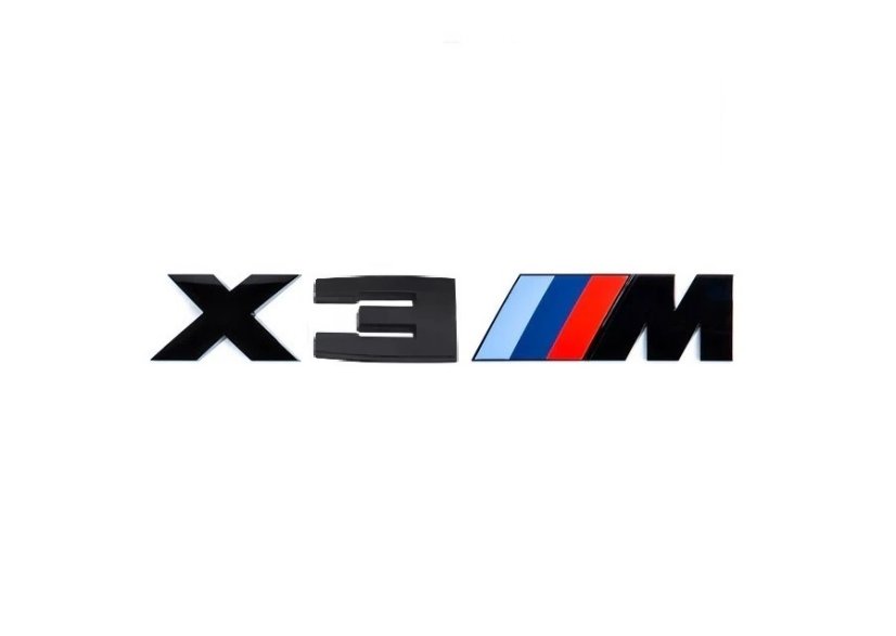 BMW X 3M lettering 170mm black