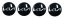 4pcs Wheel center caps KIA 58mm black 52960H8250