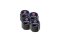 4 pcs SAAB valve caps, black valve covers