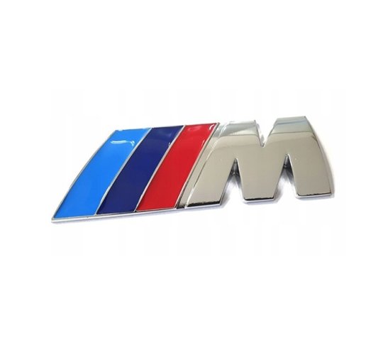 BMW M-packet nápis zadní chrom 76mm