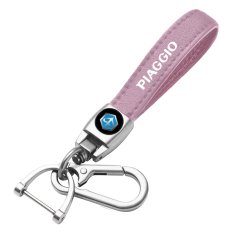 PIAGGIO key fob, keychain, pink leather