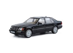 Mercedes Benz S W140 metalen model speelgoedbatterijverlichting klinkt 1:24 Zwart