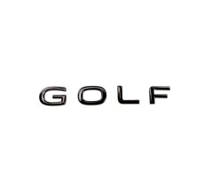 GOLF inscription - black glossy 157mm