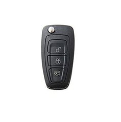 LUXURY key cover for FORD cars black glossy/chrome