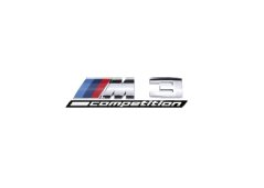 BMW M 3 competition nápis 130mm stříbrná