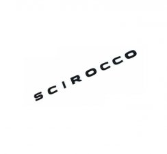 SCIROCCO -opschrift - zwart glanzend 327mm