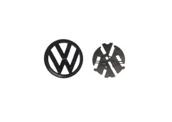 VW PASSAT B6 rear emblem, logo (13,9cm a 11cm) - glossy black