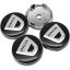 4pcs Wheel center caps DACIA 60mm black chrome