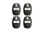 4 pcs PEUGEOT Protective cover for the door latch- black glossy