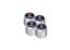 4 pcs SAAB valve caps, valve covers silver/chrome