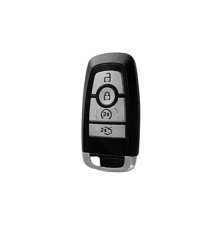 LUXURY key cover for FORD cars black glossy/chrome