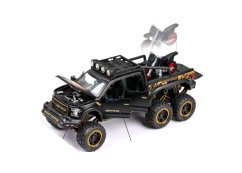 Ford Raptor F150 metalen model speelgoedbatterijverlichting klinkt 1:24 Zwart
