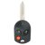 Complete remote key for FORD C-Max, Escape, Focus, Transit, F350, Fiesta cars