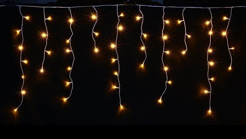 LUMA LED Christmas light rain, 630 LEDs 20m power cable 5m IP44 warm white with a timer