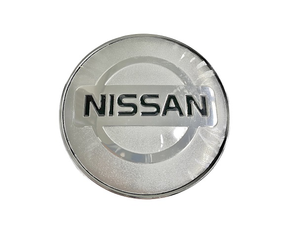 Krytky kol, pokličky na kola NISSAN 60mm stříbrná