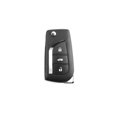 LUXURY key cover for TOYOTA cars black glossy/chrome