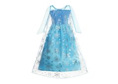 Déguisement enfant Robe Elsa La Reine des Neiges à paillettes L 130