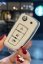 LUXURY key cover for NISSAN cars white glossy/Chrome