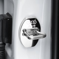 4ks AUDI Ochranný kryt západky dveří - stříbrné