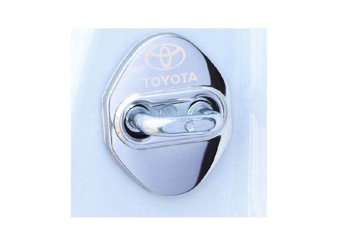 4 pcs TOYOTA Protective cover for the door latch- silver