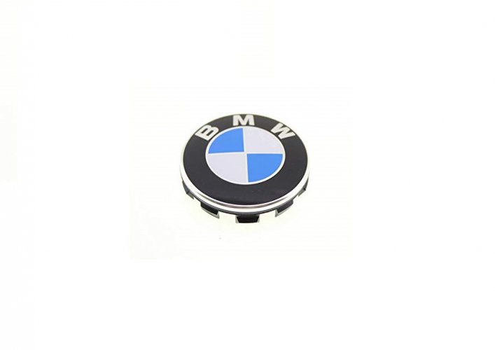 Capuchon de centre de roue BMW 68mm bleu 36136783536