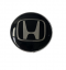Wheel center cap, black/chrome HONDA 60mm