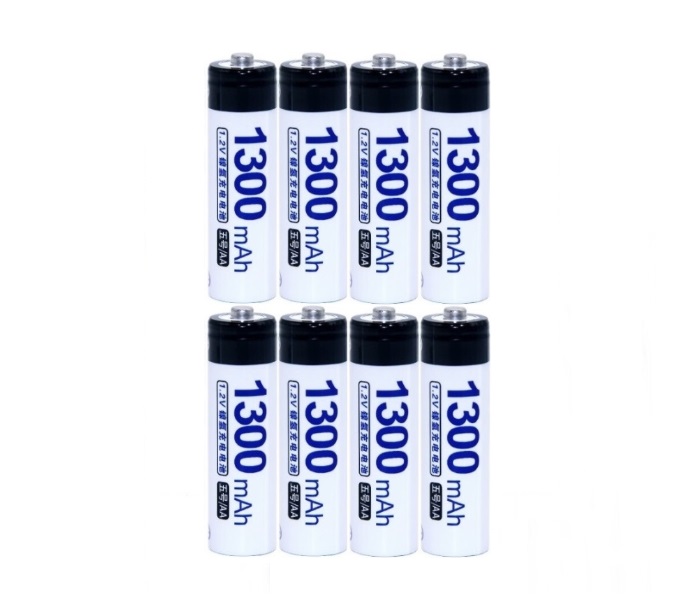 8 pcs DOUBLEPOW powerful rechargeable batteries AA 1300 mAh 1.2V Ni-Mh, 1500x charge 8 pcs DOUBLEPOW powerful rechargeable batteries AA 1300 mAh 1.2V Ni-Mh, 1500x charge