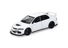 Mitsubishi Lancer Evolution IX EVO metallmodell leksaksbatterilampor låter 1:32 Vit