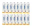16 piles Rechargeables DOUBLEPOW puissantes AA 3200 mAh 1,2 V Ni-Mh, charge 1500x