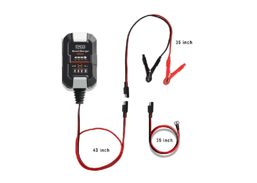 Fully automatic intelligent charger 1A 6V 12V portable