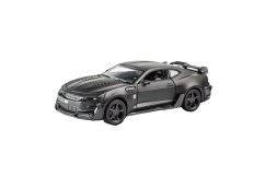 Camaro Hornet speelgoed metalen model verlichting op batterijen geluid 1:32 Zwart