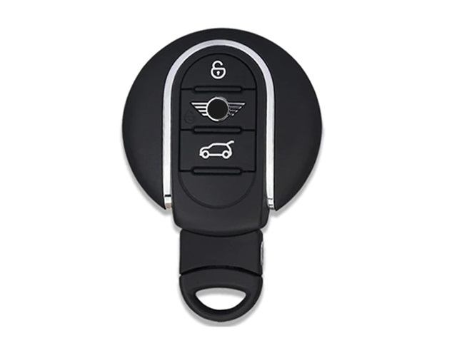 LUXURY key cover for BMW MINI cars white glossy/Chrome