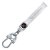 HONDA MOTO key fob, keychain white leather
