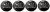 4x Wheel center cap ŠKODA 56mm black shiny 5E0601151FOD 5JA601151