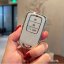 LUXURY key cover for HONDA cars white glossy/Chrome