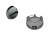 Hjul mittkapsel MERCEDES BENZ 75mm svart matt B66470202