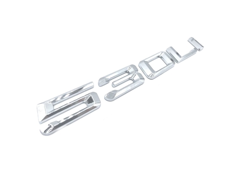 530Li inscription old style - chrome