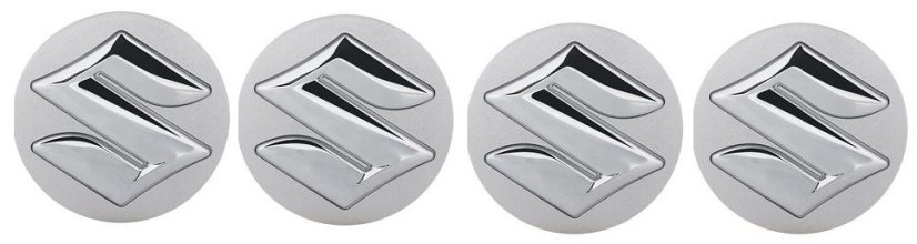 4pcs Wheel center caps SUZUKI 54mm silver chrome