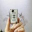 LUXURY key cover for PEUGEOT cars white glossy/Chrome