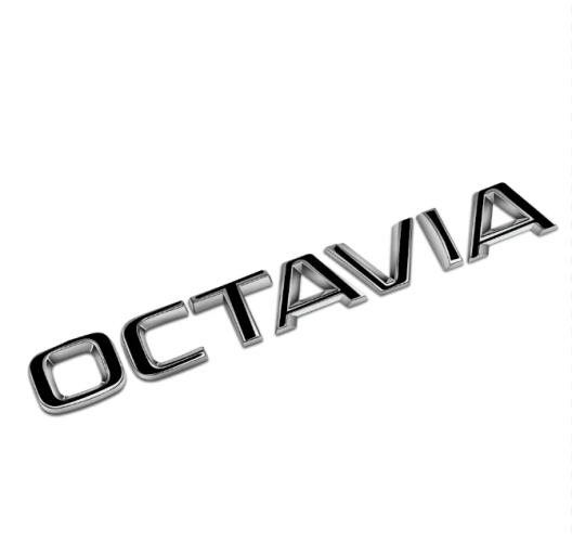 OCTAVIA felirat - fekete fényes 190mm