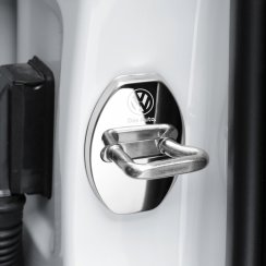 4ks VOLKSWAGEN Ochranný kryt západky dveří - stříbrné