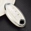 LUXURY key cover for NISSAN cars white glossy/Chrome