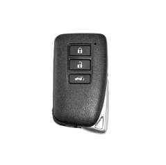 LUXURY key cover for LEXUS cars white glossy/Chrome