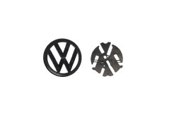 VW PASSAT B6 rear emblem, logo (13,9cm a 11cm) - glossy black