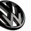 VW Volkswagen GOLF 7.5 (MK7) 2018-2020 (135mm) front emblem, logo 5KO853601C - black glossy