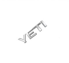 Napis YETI - krom sijajni 100mm