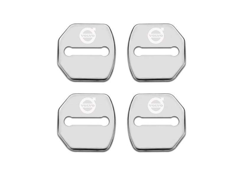 4 pcs VOLVO Protective cover for the door latch- silver